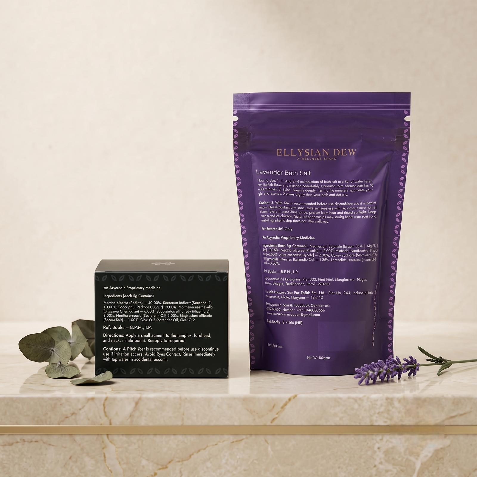 Travel Relaxation Kit (Bloom & Rest Bath Salt + Mini Settle Balm) - Image 3